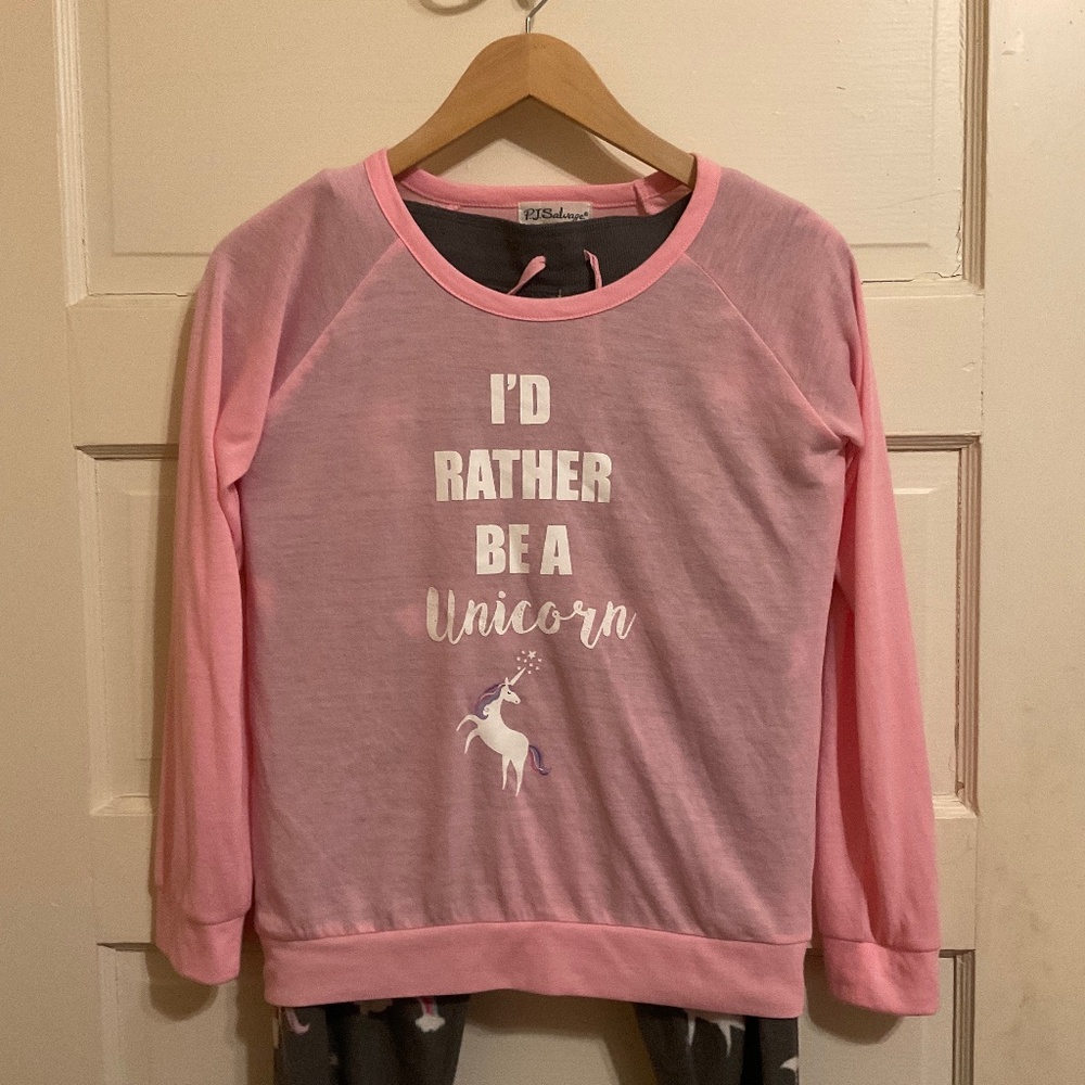 PJ Salvage Girls Unicorn Pajama Set